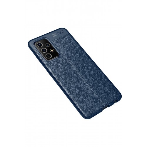 Newface Samsung Galaxy A52 Kılıf Focus Derili Silikon - Lacivert Newface Samsung Galaxy A52 Kılıf Focus Derili Silikon - Lacivert