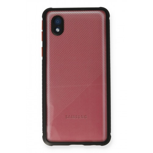 Newface Samsung Galaxy A01 Core Kılıf Miami Şeffaf Silikon - Siyah Newface Samsung Galaxy A01 Core Kılıf Miami Şeffaf Silikon - Siyah