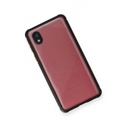 Newface Samsung Galaxy A01 Core Kılıf Miami Şeffaf Silikon - Siyah Newface Samsung Galaxy A01 Core Kılıf Miami Şeffaf Silikon - Siyah