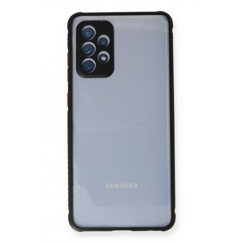 Newface Samsung Galaxy A52 Kılıf Miami Şeffaf Silikon - Siyah Newface Samsung Galaxy A52 Kılıf Miami Şeffaf Silikon - Siyah