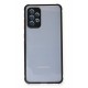Newface Samsung Galaxy A52 Kılıf Miami Şeffaf Silikon  - Siyah