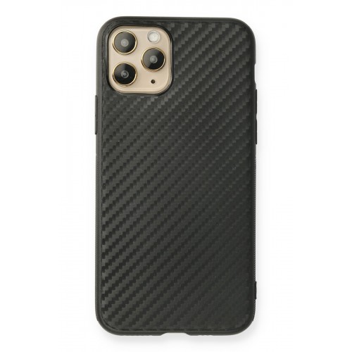 Newface iPhone 11 Pro Kılıf Carbonix Silikon - Siyah Newface iPhone 11 Pro Kılıf Carbonix Silikon - Siyah