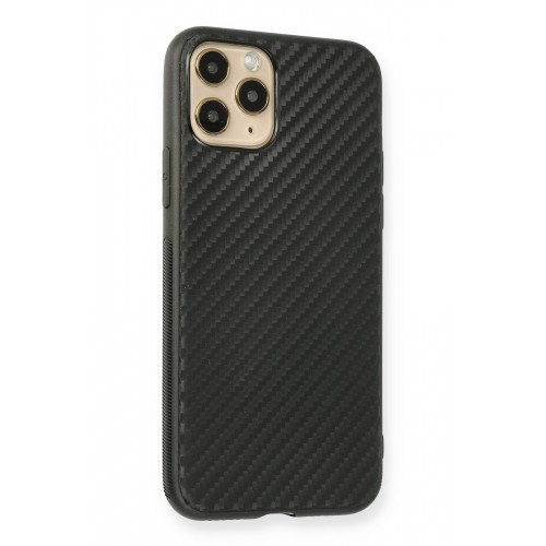 Newface iPhone 11 Pro Kılıf Carbonix Silikon - Siyah Newface iPhone 11 Pro Kılıf Carbonix Silikon - Siyah