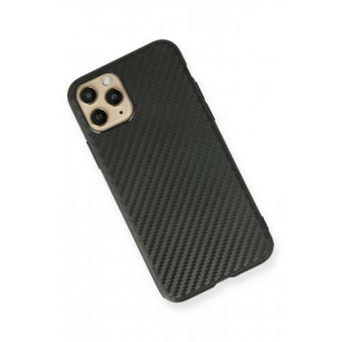 Newface iPhone 11 Pro Kılıf Carbonix Silikon - Siyah Newface iPhone 11 Pro Kılıf Carbonix Silikon - Siyah