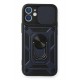 Newface iPhone 11 Kılıf Pars Lens Yüzüklü Silikon - Lacivert