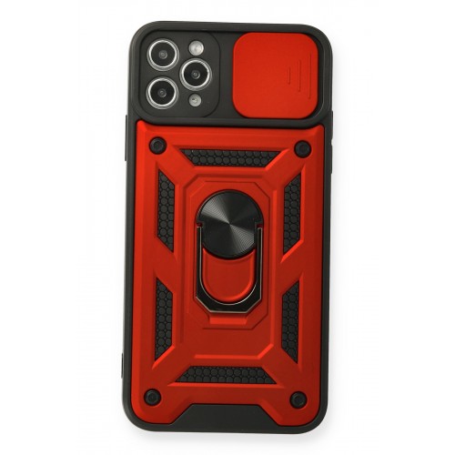 Newface iPhone 11 Pro Max Kılıf Pars Lens Yüzüklü Silikon - Kırmızı Newface iPhone 11 Pro Max Kılıf Pars Lens Yüzüklü Silikon - Kırmızı