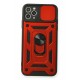 Newface iPhone 11 Pro Max Kılıf Pars Lens Yüzüklü Silikon - Kırmızı Newface iPhone 11 Pro Max Kılıf Pars Lens Yüzüklü Silikon - Kırmızı