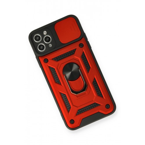 Newface iPhone 11 Pro Max Kılıf Pars Lens Yüzüklü Silikon - Kırmızı Newface iPhone 11 Pro Max Kılıf Pars Lens Yüzüklü Silikon - Kırmızı