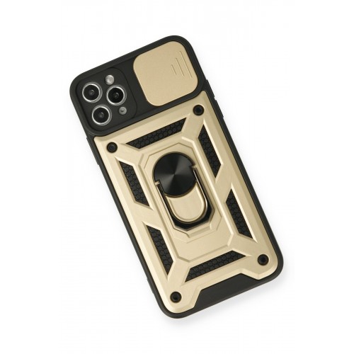 Newface iPhone 11 Pro Max Kılıf Pars Lens Yüzüklü Silikon - Gold Newface iPhone 11 Pro Max Kılıf Pars Lens Yüzüklü Silikon - Gold