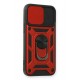 Newface iPhone 12 Mini Kılıf Pars Lens Yüzüklü Silikon - Kırmızı Newface iPhone 12 Mini Kılıf Pars Lens Yüzüklü Silikon - Kırmızı