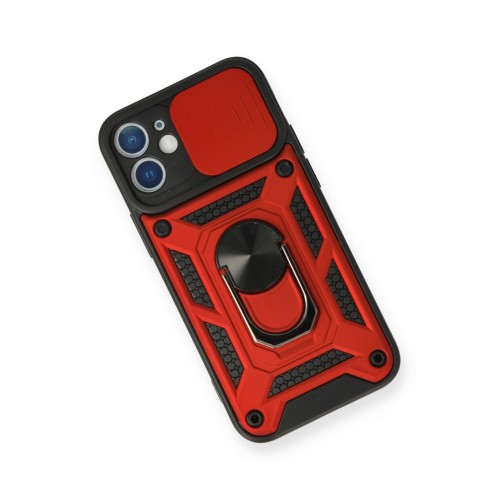 Newface iPhone 12 Mini Kılıf Pars Lens Yüzüklü Silikon - Kırmızı Newface iPhone 12 Mini Kılıf Pars Lens Yüzüklü Silikon - Kırmızı