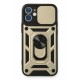 Newface iPhone 12 Mini Kılıf Pars Lens Yüzüklü Silikon - Gold Newface iPhone 12 Mini Kılıf Pars Lens Yüzüklü Silikon - Gold