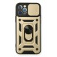 Newface iPhone 12 Pro Kılıf Pars Lens Yüzüklü Silikon - Gold Newface iPhone 12 Pro Kılıf Pars Lens Yüzüklü Silikon - Gold