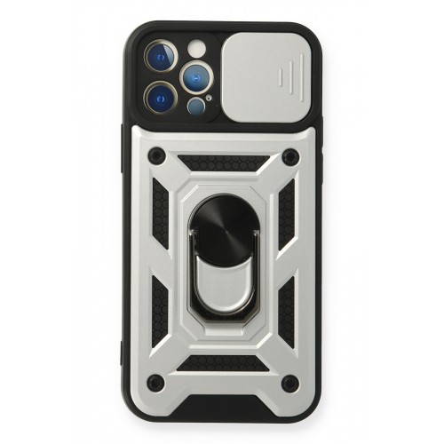 Newface iPhone 12 Pro Kılıf Pars Lens Yüzüklü Silikon - Gümüş Newface iPhone 12 Pro Kılıf Pars Lens Yüzüklü Silikon - Gümüş