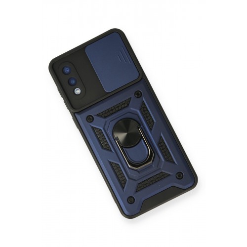 Newface Samsung Galaxy A02 Kılıf Pars Lens Yüzüklü Silikon - Lacivert Newface Samsung Galaxy A02 Kılıf Pars Lens Yüzüklü Silikon - Lacivert