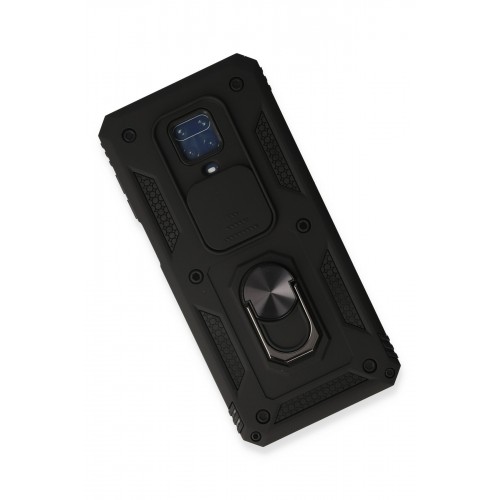 Newface Xiaomi Redmi Note 9S Kılıf Pars Lens Yüzüklü Silikon - Siyah Newface Xiaomi Redmi Note 9S Kılıf Pars Lens Yüzüklü Silikon - Siyah