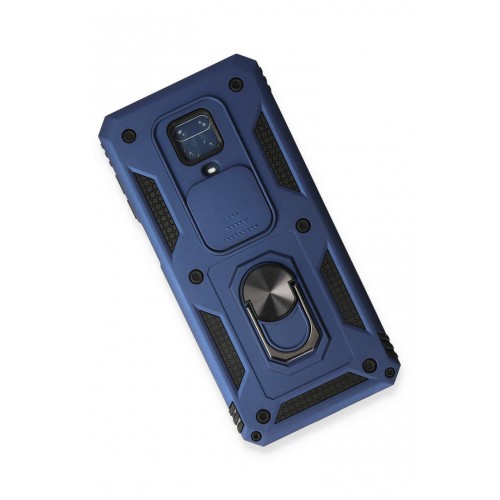 Newface Xiaomi Redmi Note 9S Kılıf Pars Lens Yüzüklü Silikon - Lacivert Newface Xiaomi Redmi Note 9S Kılıf Pars Lens Yüzüklü Silikon - Lacivert