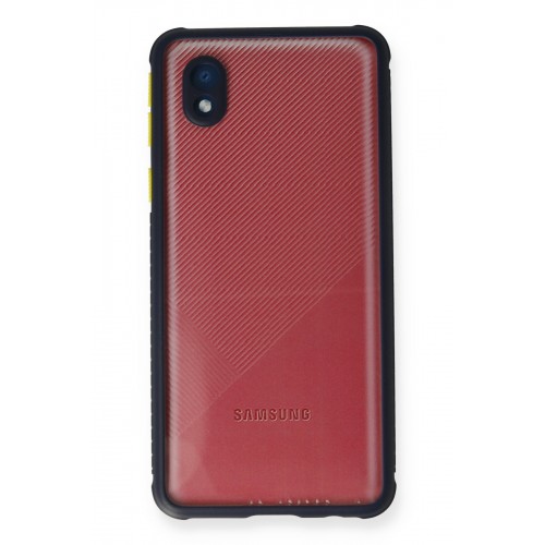 Newface Samsung Galaxy A01 Core Kılıf Miami Şeffaf Silikon - Lacivert Newface Samsung Galaxy A01 Core Kılıf Miami Şeffaf Silikon - Lacivert