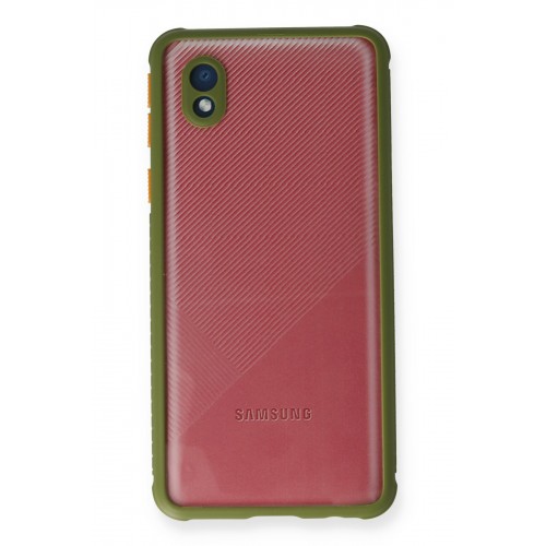 Newface Samsung Galaxy A01 Core Kılıf Miami Şeffaf Silikon - Yeşil Newface Samsung Galaxy A01 Core Kılıf Miami Şeffaf Silikon - Yeşil