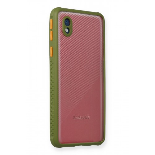 Newface Samsung Galaxy A01 Core Kılıf Miami Şeffaf Silikon - Yeşil Newface Samsung Galaxy A01 Core Kılıf Miami Şeffaf Silikon - Yeşil