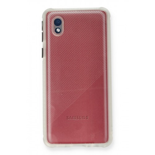 Newface Samsung Galaxy A01 Core Kılıf Miami Şeffaf Silikon  - Şeffaf