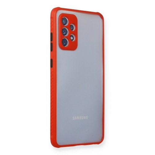 Newface Samsung Galaxy A72 Kılıf Miami Şeffaf Silikon - Kırmızı Newface Samsung Galaxy A72 Kılıf Miami Şeffaf Silikon - Kırmızı