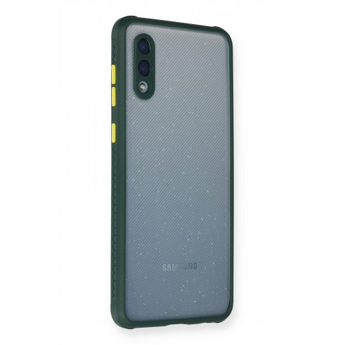 Newface Samsung Galaxy A02 Kılıf Miami Şeffaf Silikon - Koyu Yeşil Newface Samsung Galaxy A02 Kılıf Miami Şeffaf Silikon - Koyu Yeşil
