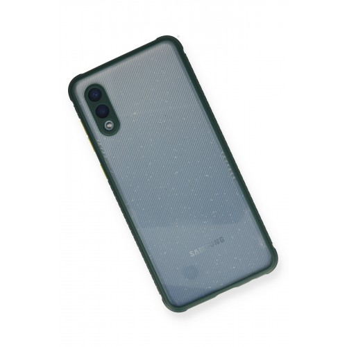 Newface Samsung Galaxy A02 Kılıf Miami Şeffaf Silikon - Koyu Yeşil Newface Samsung Galaxy A02 Kılıf Miami Şeffaf Silikon - Koyu Yeşil