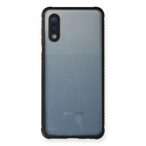 Newface Samsung Galaxy A02 Kılıf Miami Şeffaf Silikon - Siyah Newface Samsung Galaxy A02 Kılıf Miami Şeffaf Silikon - Siyah