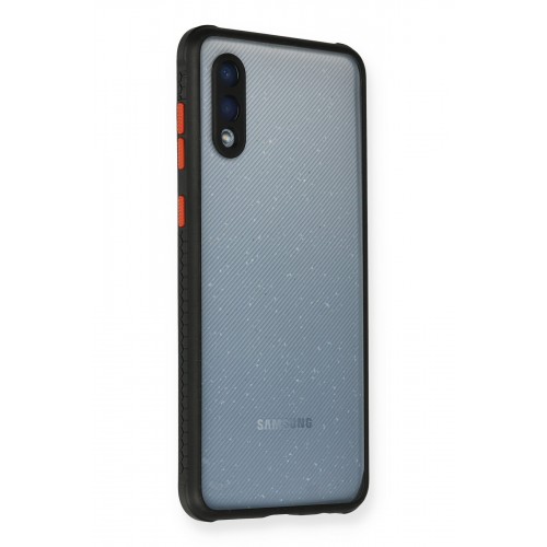Newface Samsung Galaxy A02 Kılıf Miami Şeffaf Silikon - Siyah Newface Samsung Galaxy A02 Kılıf Miami Şeffaf Silikon - Siyah