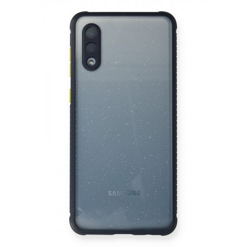 Newface Samsung Galaxy A02 Kılıf Miami Şeffaf Silikon - Lacivert Newface Samsung Galaxy A02 Kılıf Miami Şeffaf Silikon - Lacivert