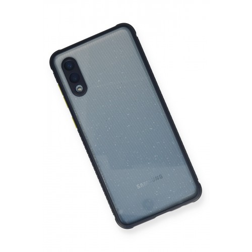 Newface Samsung Galaxy A02 Kılıf Miami Şeffaf Silikon - Lacivert Newface Samsung Galaxy A02 Kılıf Miami Şeffaf Silikon - Lacivert