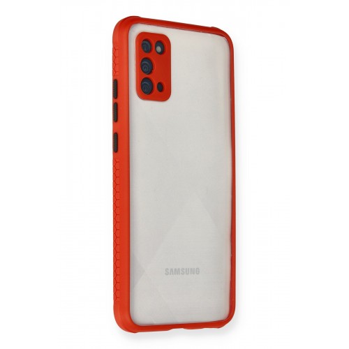 Newface Samsung Galaxy A02S Kılıf Miami Şeffaf Silikon - Kırmızı Newface Samsung Galaxy A02S Kılıf Miami Şeffaf Silikon - Kırmızı