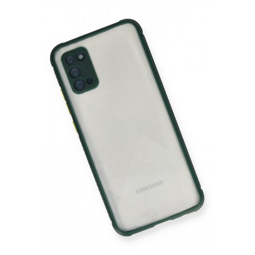 Newface Samsung Galaxy A02S Kılıf Miami Şeffaf Silikon - Koyu Yeşil Newface Samsung Galaxy A02S Kılıf Miami Şeffaf Silikon - Koyu Yeşil