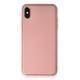 Newface iPhone XS Max Kılıf Coco Deri Silikon Kapak - Pembe