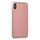 Newface iPhone XS Max Kılıf Coco Deri Silikon Kapak - Pembe