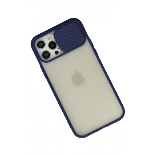 Newface iPhone 12 Pro Kılıf Palm Buzlu Kamera Sürgülü Silikon - Lacivert Newface iPhone 12 Pro Kılıf Palm Buzlu Kamera Sürgülü Silikon - Lacivert