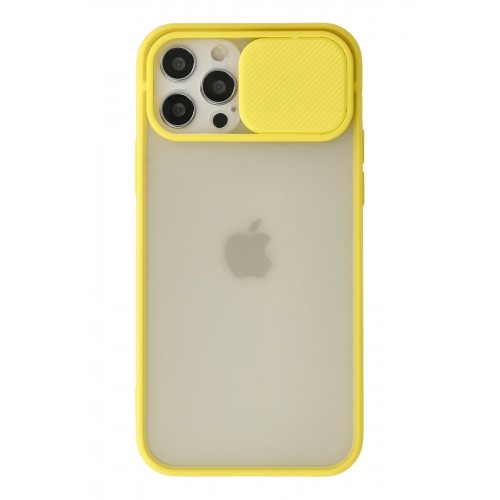 Newface iPhone 12 Pro Kılıf Palm Buzlu Kamera Sürgülü Silikon - Sarı Newface iPhone 12 Pro Kılıf Palm Buzlu Kamera Sürgülü Silikon - Sarı