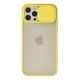 Newface iPhone 12 Pro Kılıf Palm Buzlu Kamera Sürgülü Silikon - Sarı Newface iPhone 12 Pro Kılıf Palm Buzlu Kamera Sürgülü Silikon - Sarı