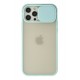 Newface iPhone 12 Pro Kılıf Palm Buzlu Kamera Sürgülü Silikon - Turkuaz Newface iPhone 12 Pro Kılıf Palm Buzlu Kamera Sürgülü Silikon - Turkuaz