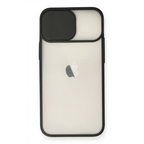 Newface iPhone 12 Mini Kılıf Palm Buzlu Kamera Sürgülü Silikon - Siyah Newface iPhone 12 Mini Kılıf Palm Buzlu Kamera Sürgülü Silikon - Siyah