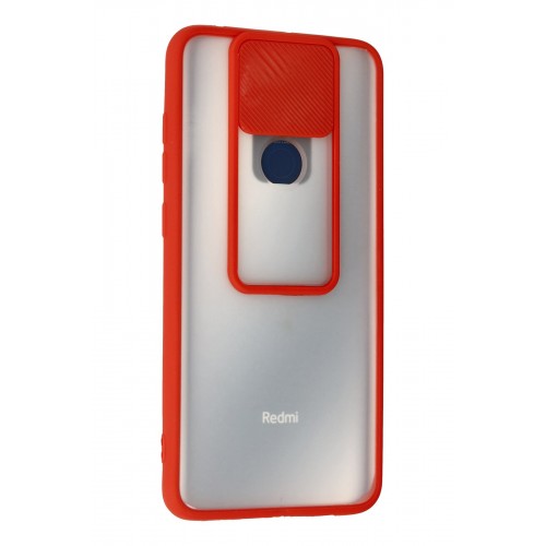 Newface Xiaomi Redmi Note 9 Kılıf Palm Buzlu Kamera Sürgülü Silikon - Kırmızı Newface Xiaomi Redmi Note 9 Kılıf Palm Buzlu Kamera Sürgülü Silikon - Kırmızı