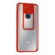 Newface Xiaomi Redmi Note 9 Kılıf Palm Buzlu Kamera Sürgülü Silikon - Kırmızı Newface Xiaomi Redmi Note 9 Kılıf Palm Buzlu Kamera Sürgülü Silikon - Kırmızı