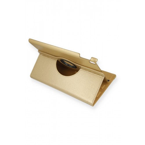 Newface iPad 10.2 (7.nesil) Kılıf 360 Tablet Deri  Kılıf - Gold