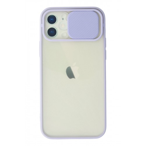 Newface iPhone 12 Kılıf Palm Buzlu Kamera Sürgülü Silikon - Lila Newface iPhone 12 Kılıf Palm Buzlu Kamera Sürgülü Silikon - Lila