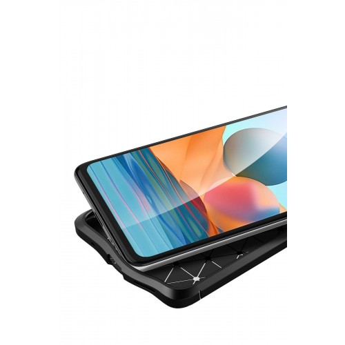 Newface Xiaomi Redmi Note 10 Pro Kılıf Focus Derili Silikon - Kırmızı Newface Xiaomi Redmi Note 10 Pro Kılıf Focus Derili Silikon - Kırmızı