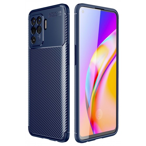 Newface Oppo Reno 5 Lite Kılıf Focus Karbon Silikon - Lacivert Newface Oppo Reno 5 Lite Kılıf Focus Karbon Silikon - Lacivert
