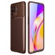 Newface Oppo Reno 5 Lite Kılıf Focus Karbon Silikon - Kahverengi Newface Oppo Reno 5 Lite Kılıf Focus Karbon Silikon - Kahverengi