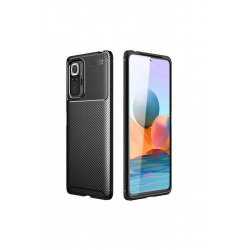 Newface Xiaomi Redmi Note 10 Pro Kılıf Focus Karbon Silikon - Siyah Newface Xiaomi Redmi Note 10 Pro Kılıf Focus Karbon Silikon - Siyah