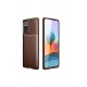 Newface Xiaomi Redmi Note 10 Pro Kılıf Focus Karbon Silikon - Kahverengi Newface Xiaomi Redmi Note 10 Pro Kılıf Focus Karbon Silikon - Kahverengi